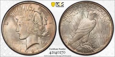 1927-D $1 MS65+