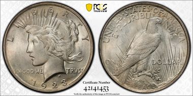 1923 $1 MS65