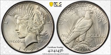 1928-S $1 MS64