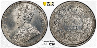 1921(B) Rupee SW-8.54 MS64