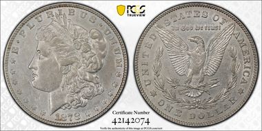 1878 7/8TF $1 Strong XF45