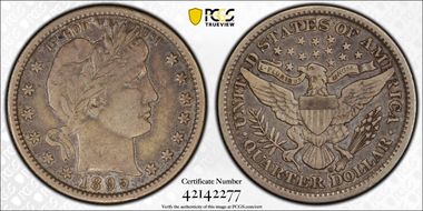 1895-S 25C VF35