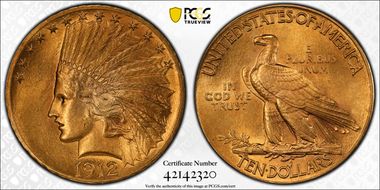 1912 $10 MS62