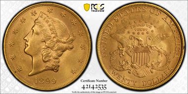 1899 $20 MS63