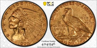 1926 $2.50 MS62