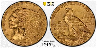 1927 $2.50 MS62