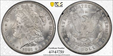 1881-CC $1 GSA Hoard MS63