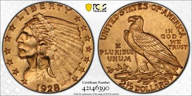 1928 $2.50 AU55