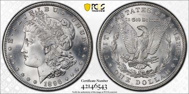 1896 $1 MS67