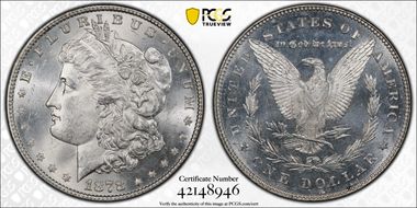 1878 7/8TF $1 Strong VAM 42 7/7 MS65
