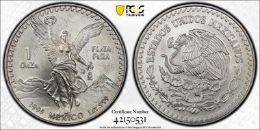 1995-Mo Onza Libertad Ag MS67