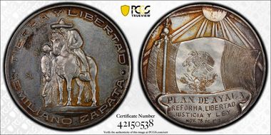 (1961-63)-Mo Medal Grove-P-378a Ag Emiliano Zapata MS62