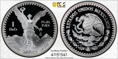 1995-Mo Onza Libertad Ag PR67DCAM
