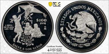 1991-Mo 100 P Save the Children KM-539  Ag PR64DCAM