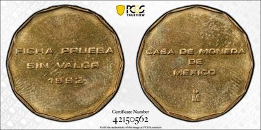 1993-Mo P(20C) Planchet Pattern Brass SP66