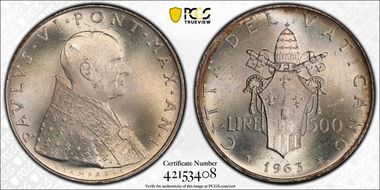 1963 500 L KM-83.1 Anno I MS64