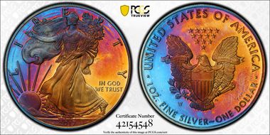 2017-W $1 Silver Eagle PR65DCAM