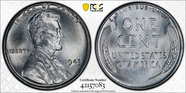 1943 1C MS67