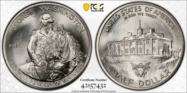 1982-D 50C Washington MS68