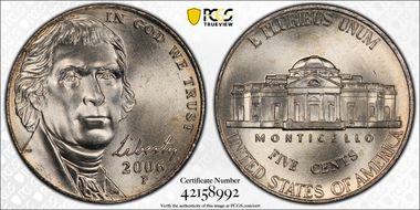 2006-P 5C Monticello MS67FS