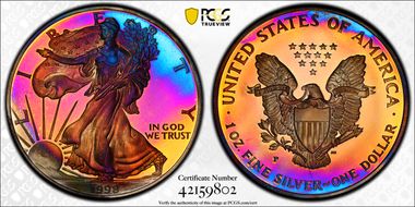 1998-P $1 Silver Eagle PR67DCAM