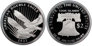 2021 $2 Double Eagle PR68DCAM