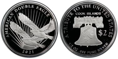 2021 $2 Double Eagle PR68DCAM