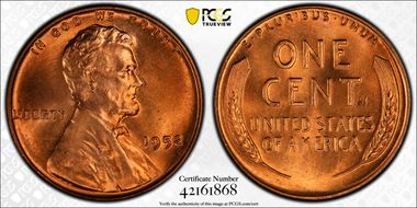1952 1C MS67RD