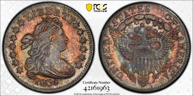 1805 10C 4 Berries MS62