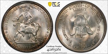 1938 50C New Rochelle MS67
