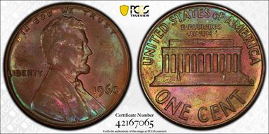 1960 1C Large Date MS64BN