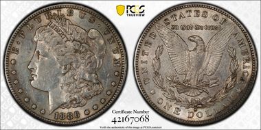 1886-S $1 AU53