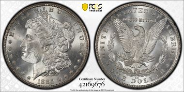 1884-CC $1 GSA Hoard MS63