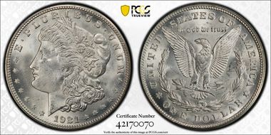 1921-S $1 MS65