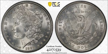 1889 $1 MS66