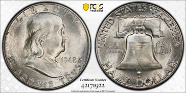 1948-D 50C MS66+ FBL