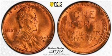 1946-S 1C MS67RD