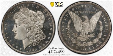 1885-O $1 MS66DMPL