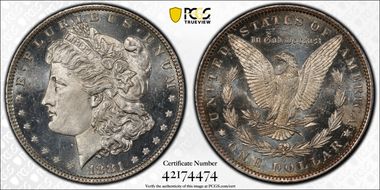 1881-O $1 MS64+ DMPL