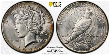 1928 $1 AU58