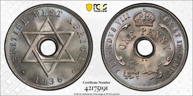 1936-KN 1D Edward VIII MS66