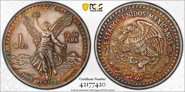 1993-Mo Onza Libertad Ag MS63