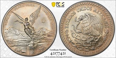 1996-Mo Onza Libertad Ag MS67