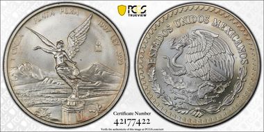 1997-Mo Onza Libertad Ag MS67