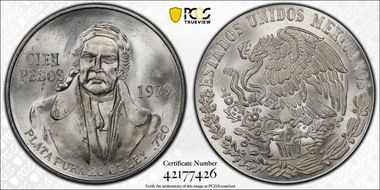 1979-Mo 100 P KM-483.2  Ag MS65