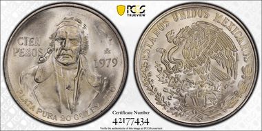 1979-Mo 100 P KM-483.2  Ag MS65