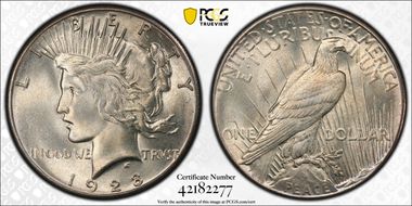 1928 $1 MS66