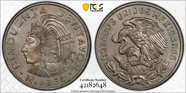 1964-Mo 50C MS63