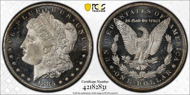 1885-CC $1 MS66DMPL