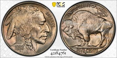 1936-S 5C MS67